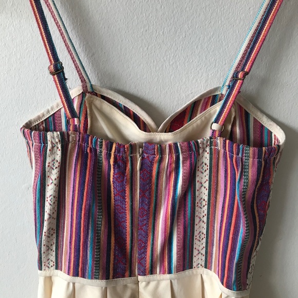 NWOT Mustard Seed Striped Corset Closure Romper - Picture 6 of 7